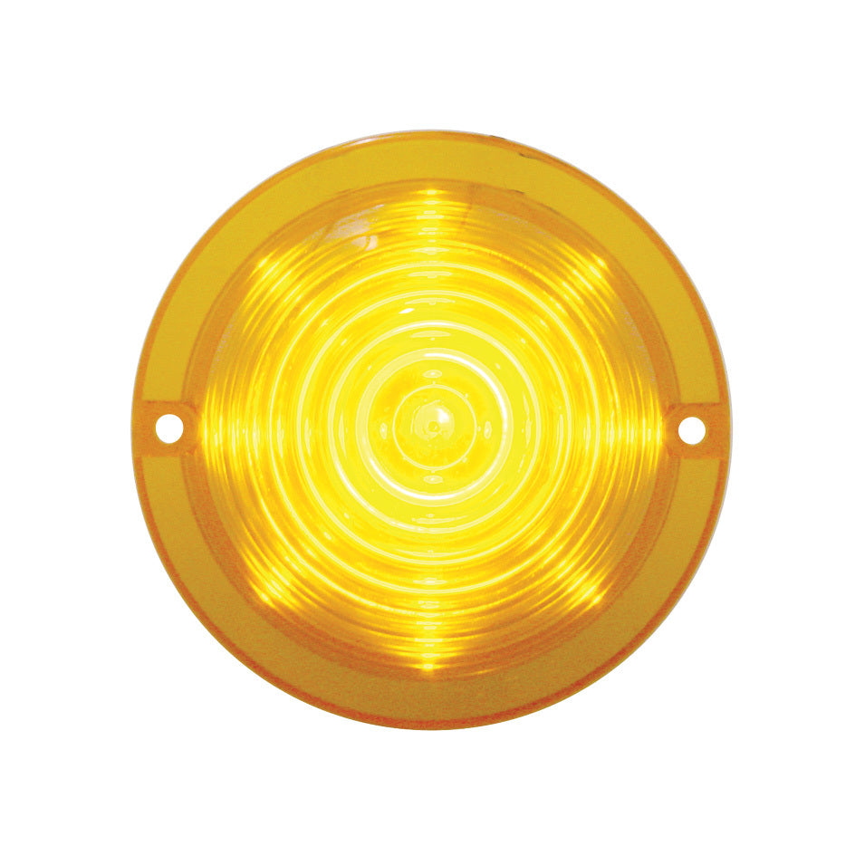 13 LED Beehive Truck-Lite Style Cab Light - Amber LED/Amber Lens