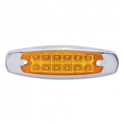 (1) Amber LED Truck Trailer Clearance Side Marker Light Reflective Style Design