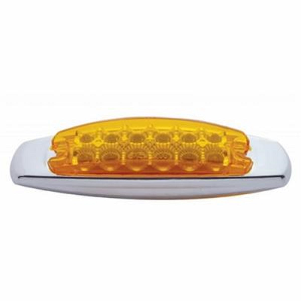(1) Amber LED Truck Trailer Clearance Side Marker Light Reflective Style Design