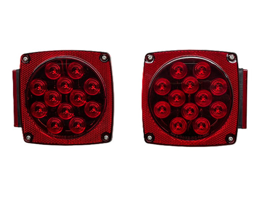 Over 80" Wide 12 LED Submersible Combination Taillight W/LED License Light.