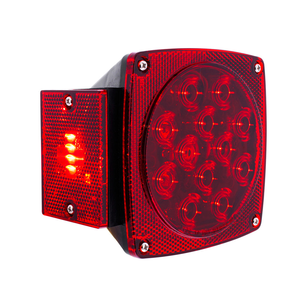 Over 80" Wide 12 LED Submersible Combination Taillight W/LED License Light.