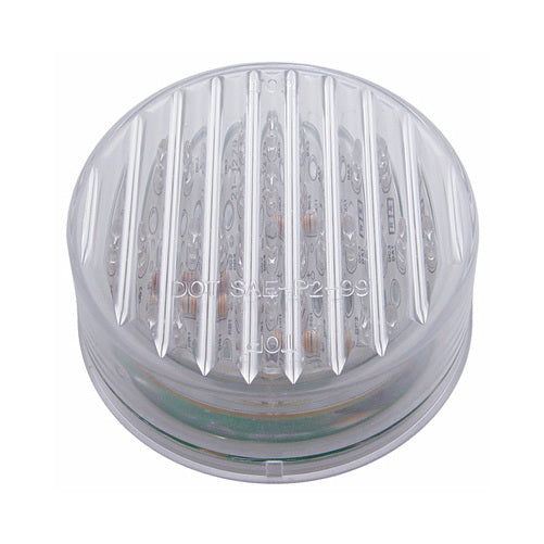 Amber 2.5" Round 13 LED Clearance Side Marker Light Kit / Grommet / Wire Plug