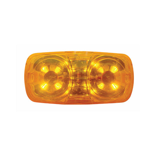 Amber 12 LED Bulls Eye Truck Trailer Side Marker Clearance Light