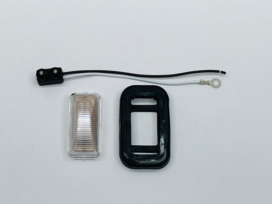 Amber 6 LED 2.5" Truck Trailer RV Side Marker Clearance Light Clear Lens