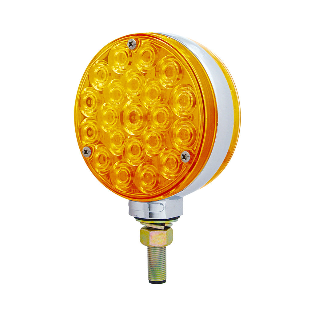 42 LED Double Face Turn Signal Light - Amber LED/Amber Lens