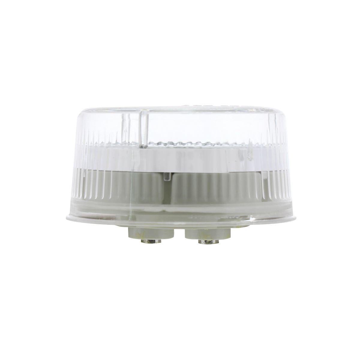 9 LED 2" Round Amber Reflective Marker Clearence Light Clear Lens