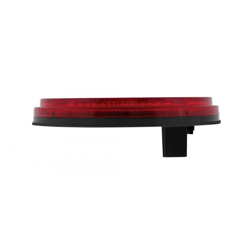 Pair of 4" Round Red 7 LED Trailer Truck Brake Stop Turn Taillights / Grommets