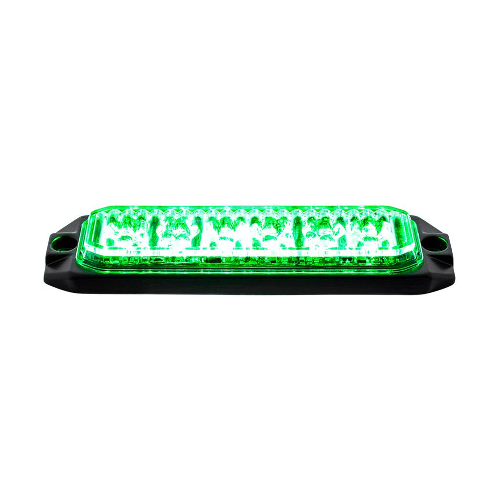 6 High Power LED "Competition Series" Slim Strobe Light - Green