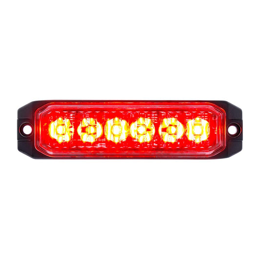 6 High Power LED "Competition Series" Slim Strobe Light - Red