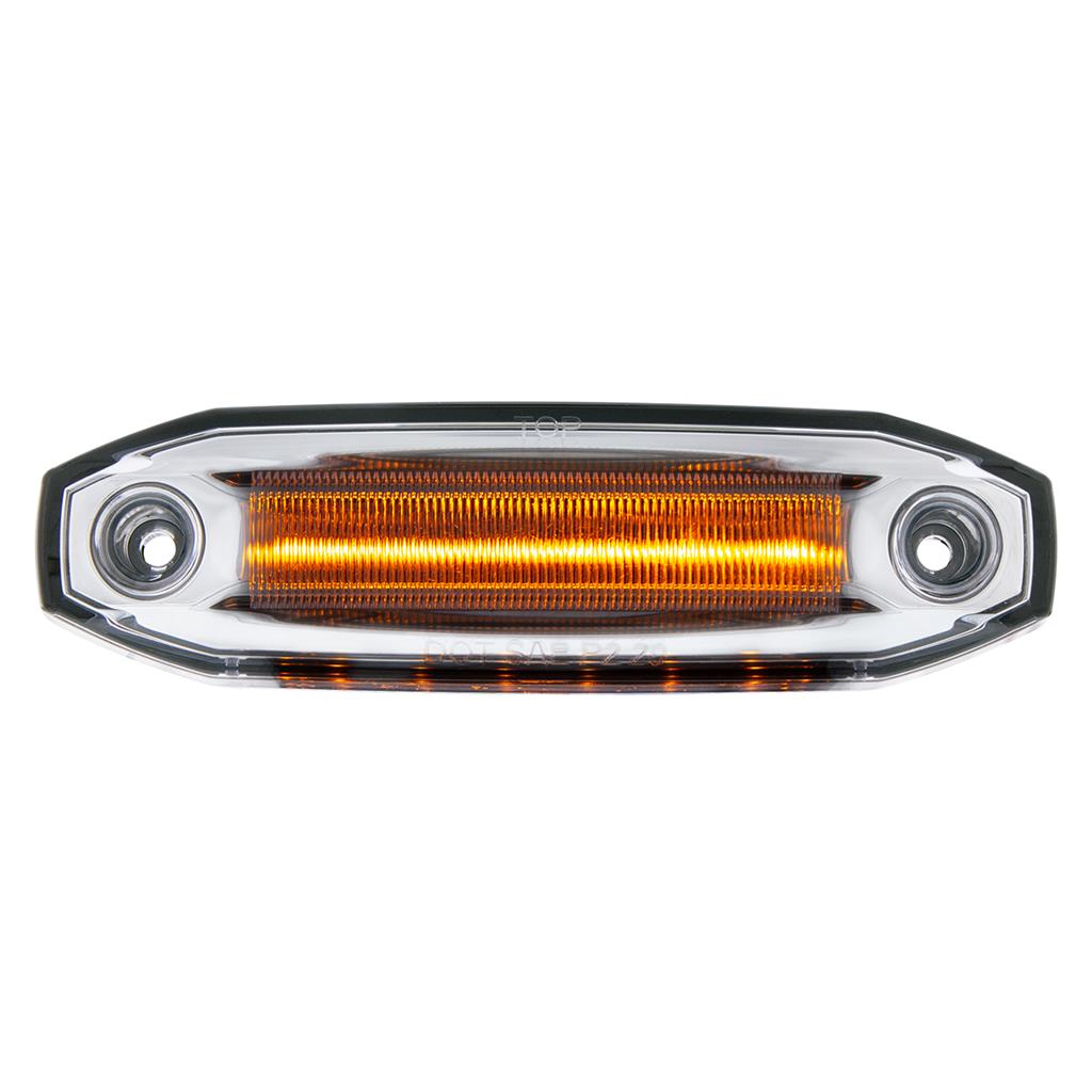 6 Amber LED Light (Clearance/Marker) With 6 Amber LED Side Ditch Puddle Light