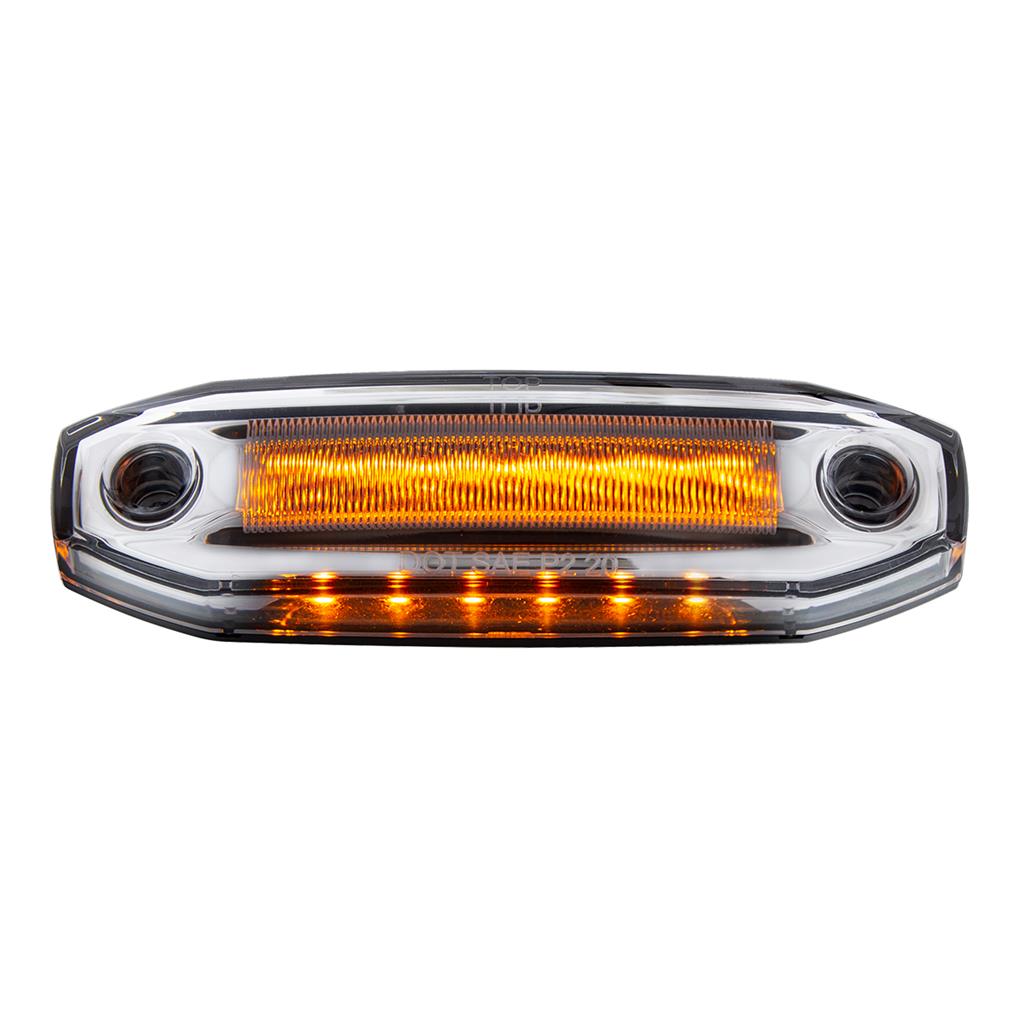 6 Amber LED Light (Clearance/Marker) With 6 Amber LED Side Ditch Puddle Light