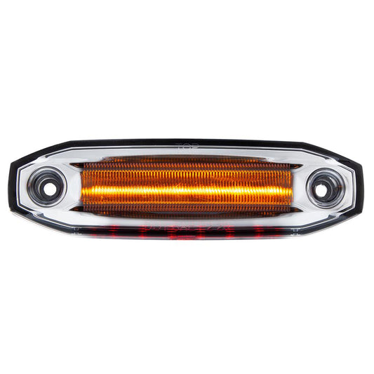 6 Amber LED Light (Clearance/Marker) With 6 Red LED Side Ditch Puddle Light
