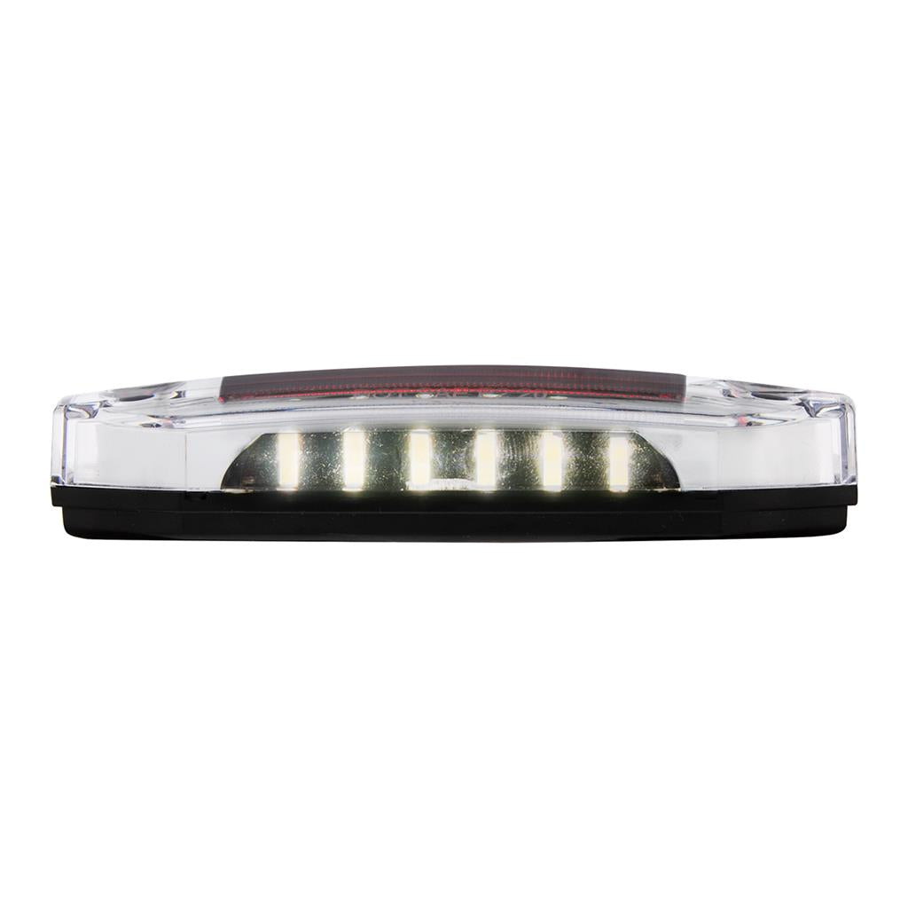 6 Red LED Light (Clearance/Marker) With 6 White LED Side Ditch Puddle Light