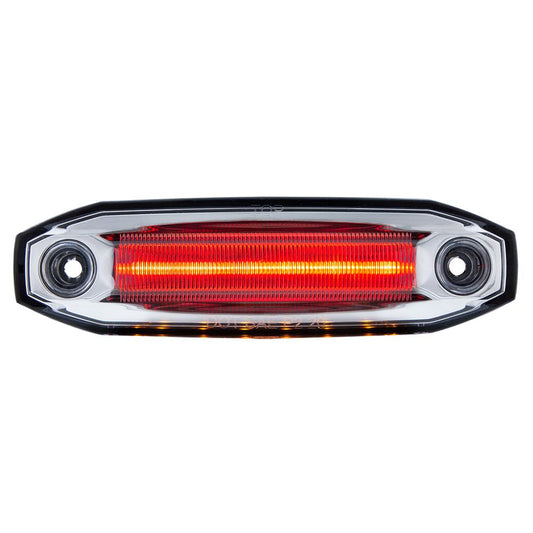 6 Red LED Light (Clearance/Marker) With 6 Amber LED Side Ditch Puddle Light