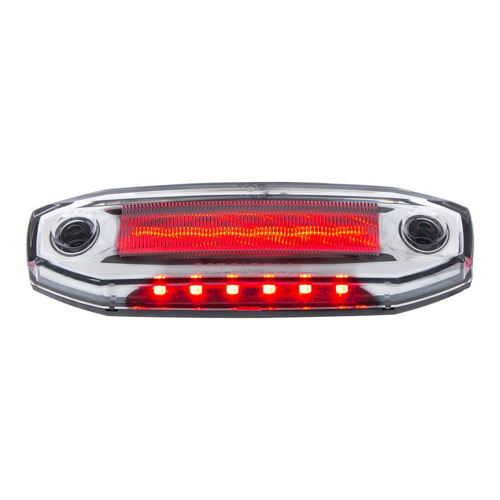 6 Red LED Light (Clearance/Marker) With 6 Red LED Side Ditch Puddle Light