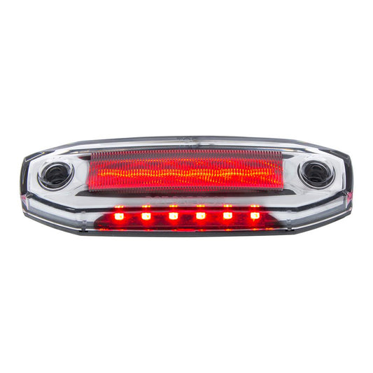 6 Red LED Light (Clearance/Marker) With 6 Red LED Side Ditch Puddle Light