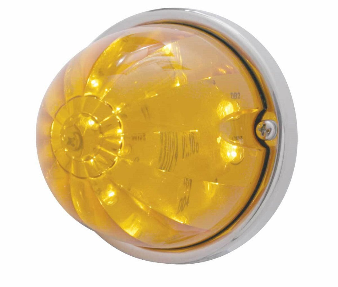 17 LED Watermelon Flush Mount Kit W/ Low Profile Bezel / Amber LED/Amber Lens