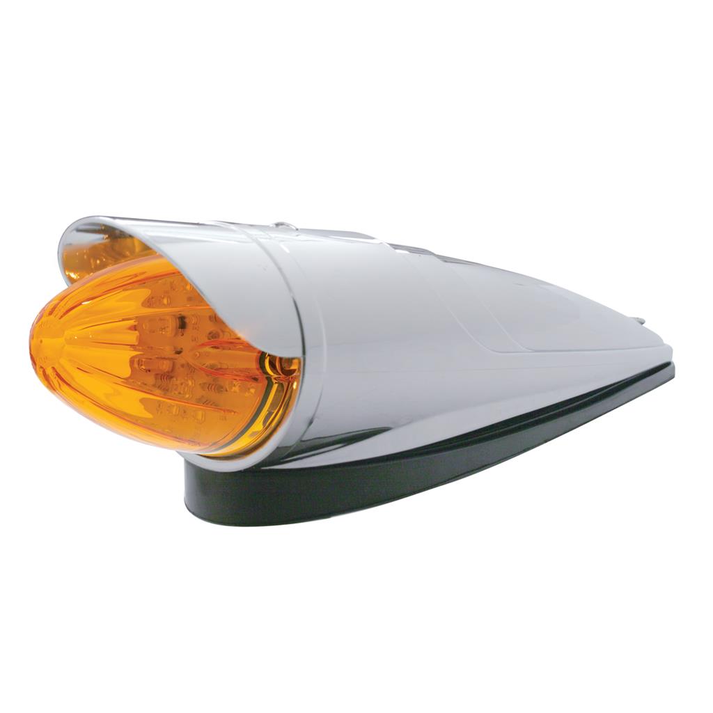 19 LED Watermelon Grakon 1000 Cab Light Kit W/ Visor - Amber LED/Amber Lens