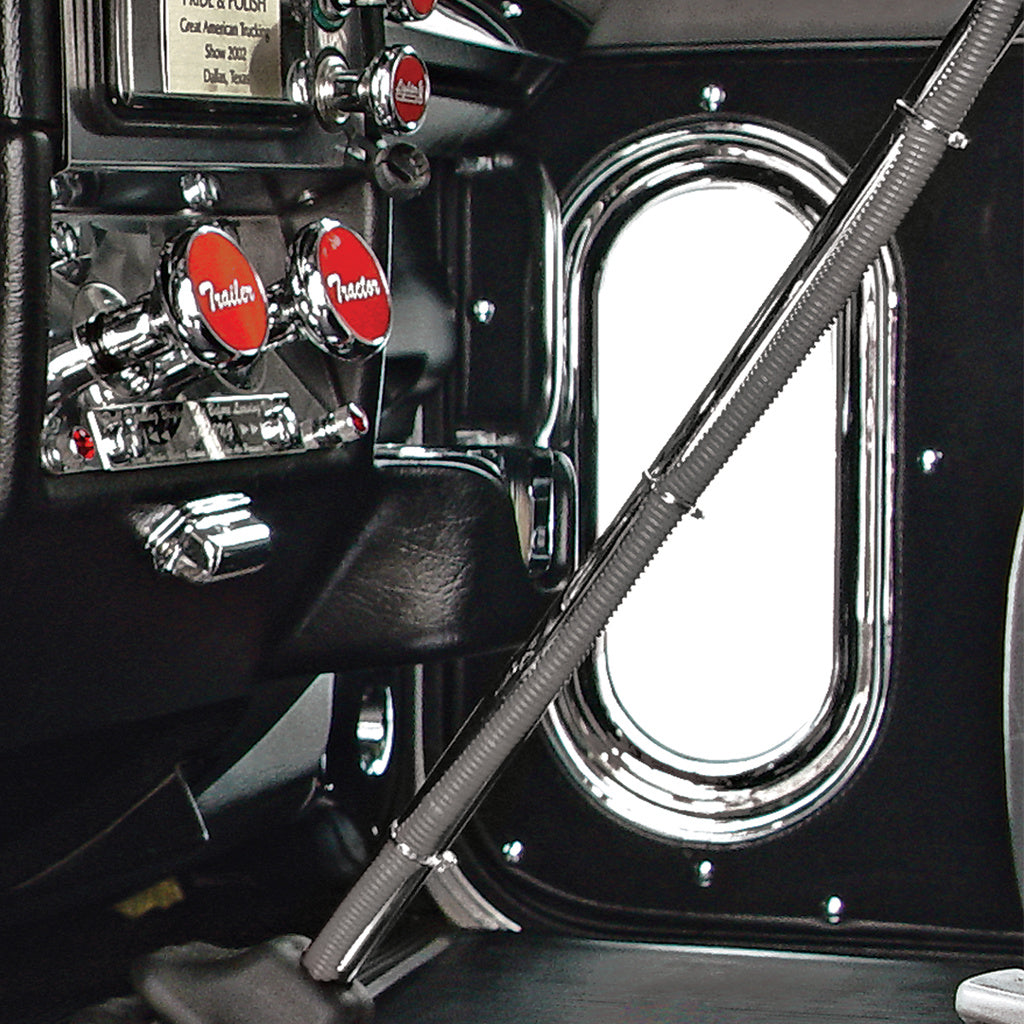 Chrome Interior View Window Trim, 1977-2004 Peterbilt 330,335,359,377,378,379