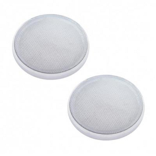 (2) Chrome 6-1/2" Round Speaker Covers for Various Peterbilt Modelss