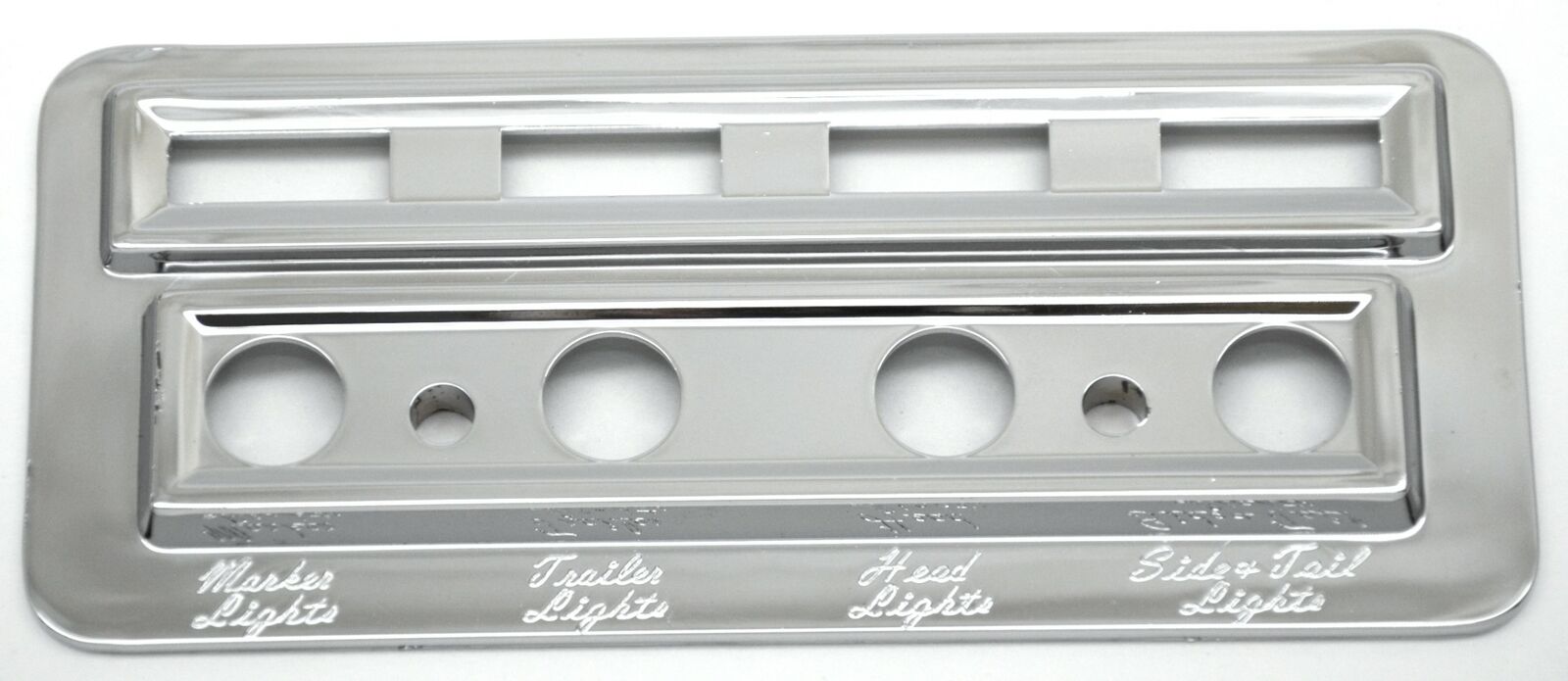 Chrome Plastic Light Switch Indicator Trim 2002-05 Fits Kenworth W900/T800/T600/T2000