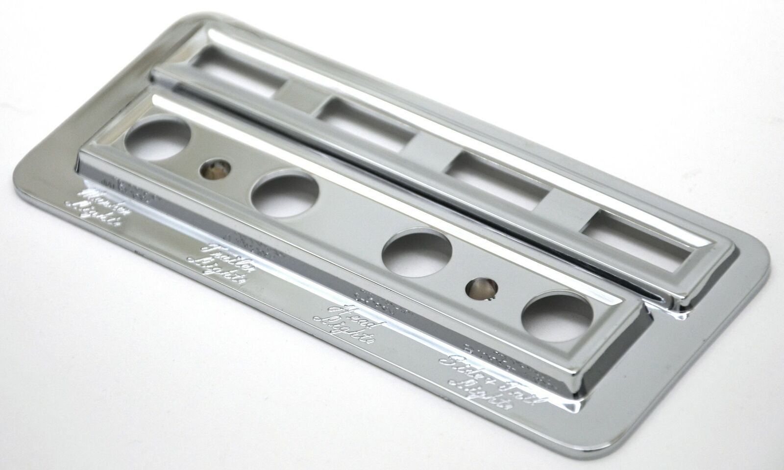 Chrome Plastic Light Switch Indicator Trim 2002-05 Fits Kenworth W900/T800/T600/T2000