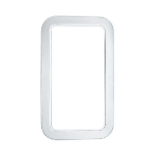 View Window Trim Chrome Plastic Exterior Fits Kenworth standard door 11 5/8" x7"