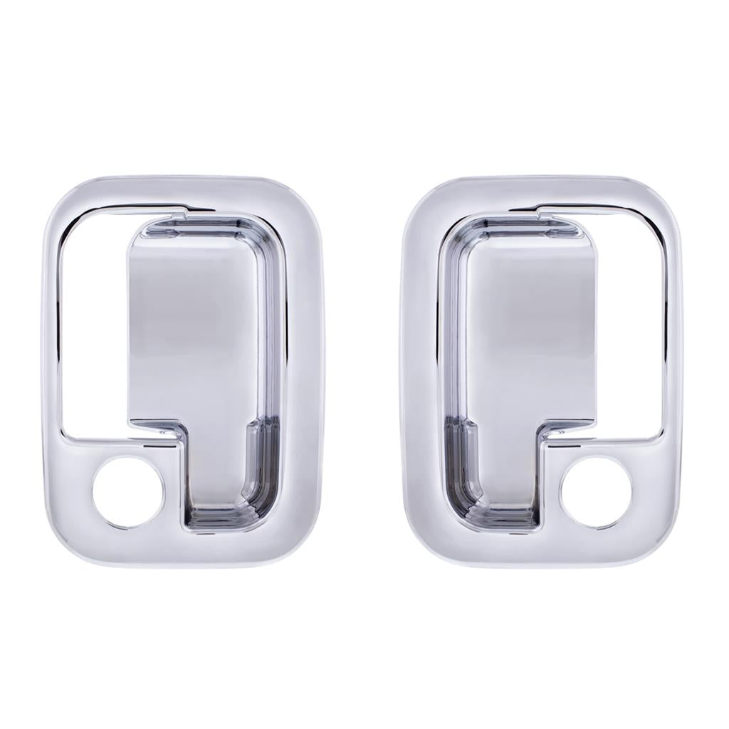 Chrome Door Handle Trim Cover fits Peterbilt & Fits Kenworth Driver & Passenger