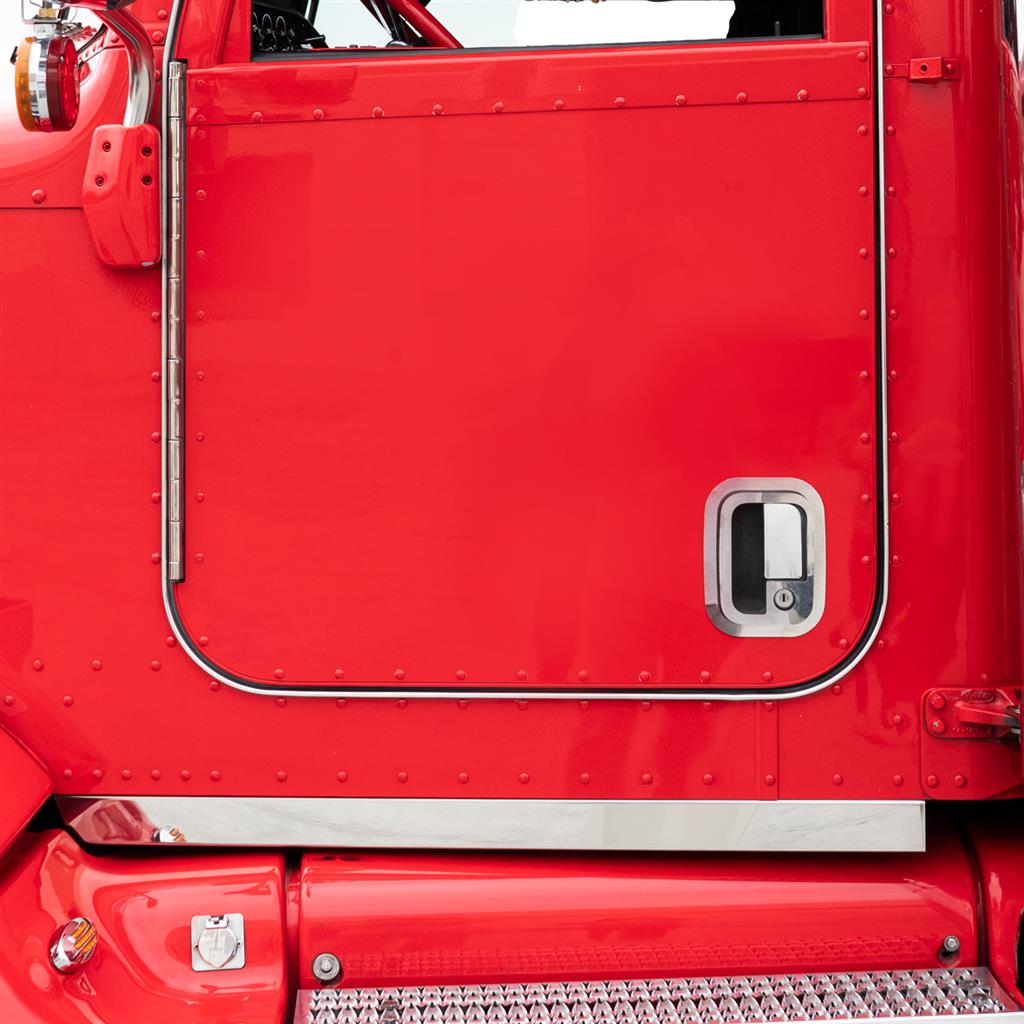 Chrome Door Handle Trim Cover fits Peterbilt & Fits Kenworth Driver & Passenger