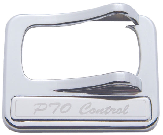 Chrome Plastic PTO Control Rocker Switch Cover Stainless Plaque fits Peterbilt