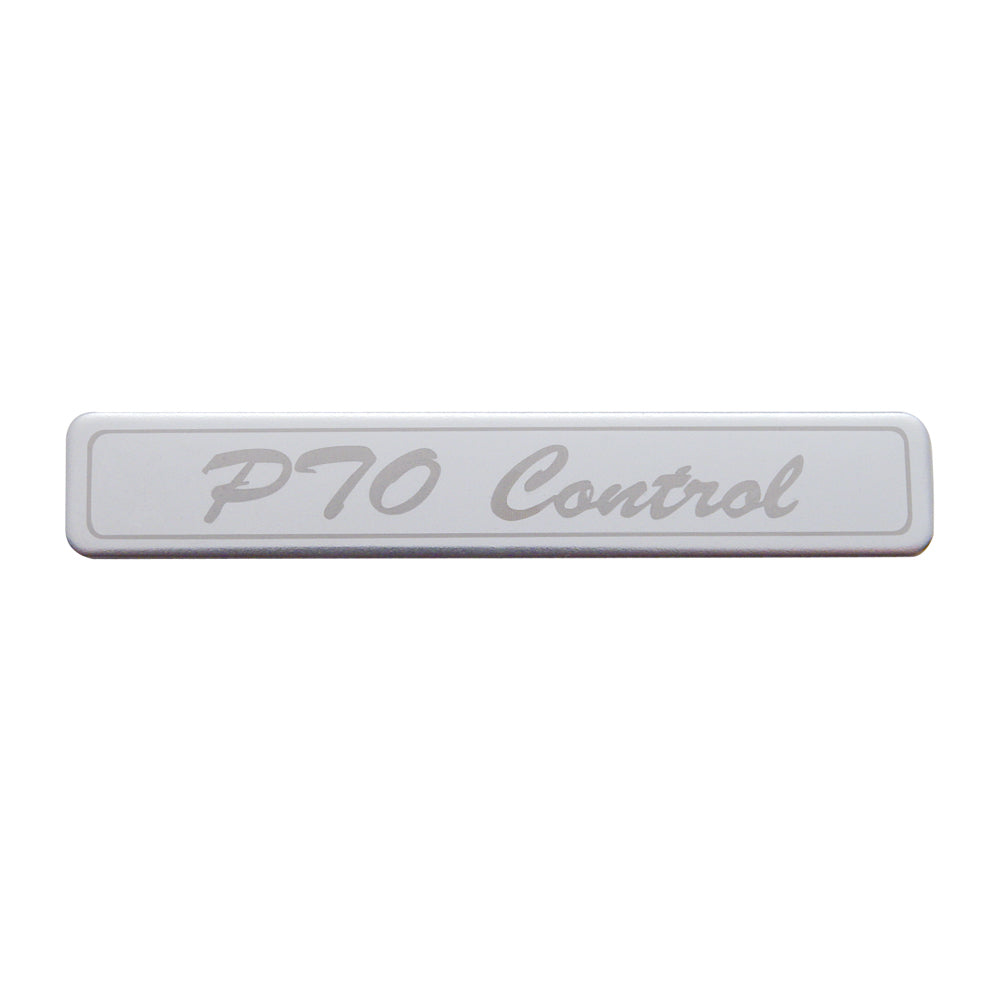 Chrome Plastic PTO Control Rocker Switch Cover Stainless Plaque fits Peterbilt