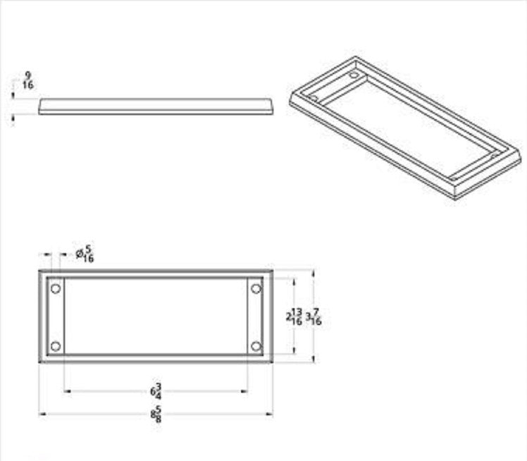 Chrome Plastic A/C Control Dash Panel Bezel Fits Kenworth W900 1990-05 T800 1986-05