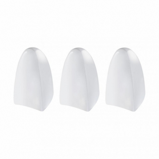 Chrome Plastic A/C & Heater Control Slide Knobs fits 1967-1987 Peterbilt 359 (Card of 3)