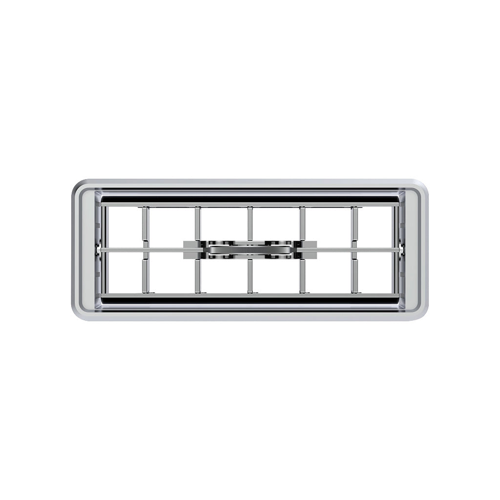 Chrome Plastic Center A/C Heater Vent  2001 and Earlier Fits Kenworth Trucks