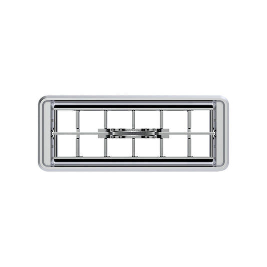 Chrome Plastic Center A/C Heater Vent  2001 and Earlier Fits Kenworth Trucks