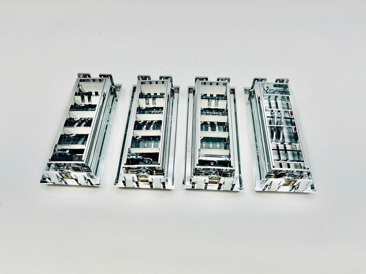 (4) Peterbilt Heater A/C Vent / Large Chrome Plastic Vent Grill 1987-2000