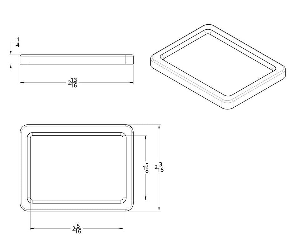 Chrome Plastic Fits Kenworth Center Dash Indicator Bezel with Manual Transmissions
