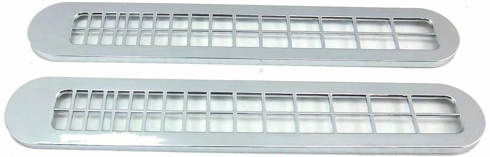 2-Chrome Plastic Windshield Defroster Vents For Peterbilt 377/378/379 2001-2005