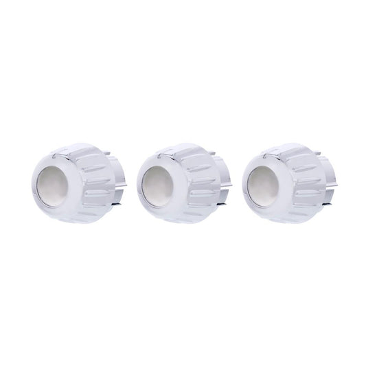 Chrome Outer A/C Control Knob Set  2006-20 Fits Kenworth W900, T800, T660, C500