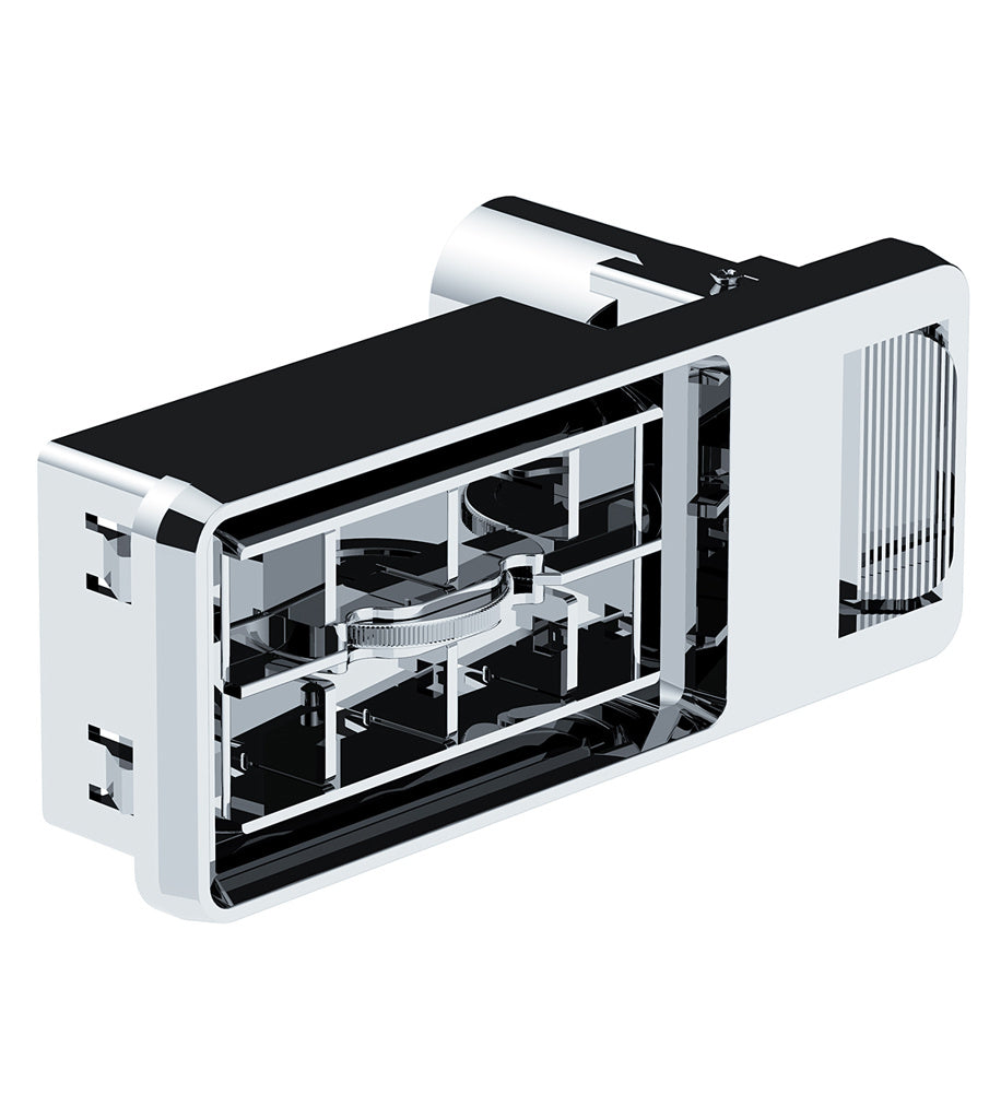 Chrome Plastic A/C Vent. Fits Fits Kenworth 2001 & Earlier - Passenger Side.