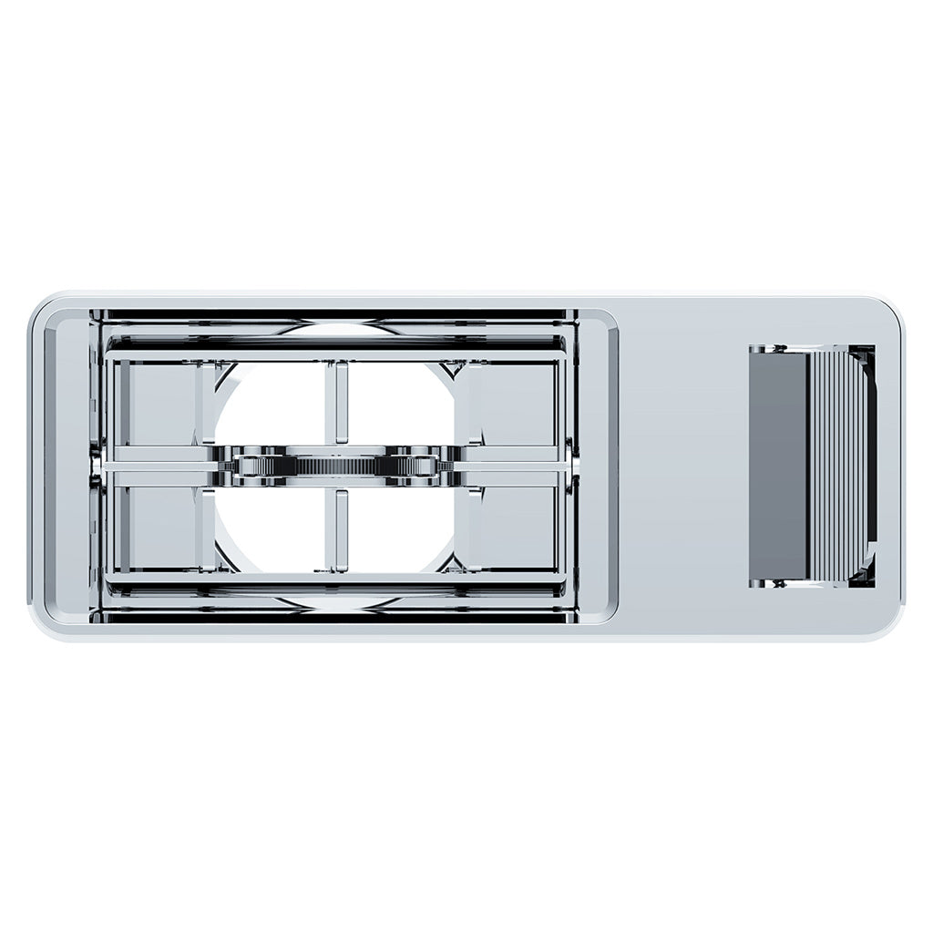 Chrome Plastic A/C Vent. Fits Fits Kenworth 2001 & Earlier - Driver Side.