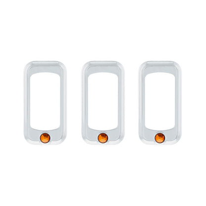 Rp2 Rocker Switch Trim (3) Amber Rocker Switch Trim Peterbilt Fits Kenworth Truck Semi ...