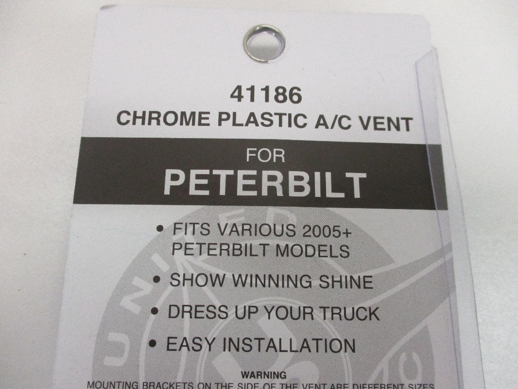 (4) Peterbilt 2006-18 379 389 Heater A/C Vent / Chrome Plastic Dash Vents Grills