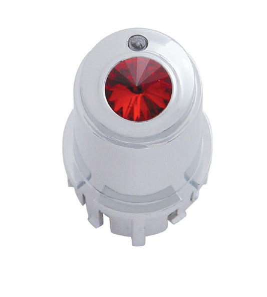 Center A/C Control Knob  2006+ Fits Kenworth - Red Crystal