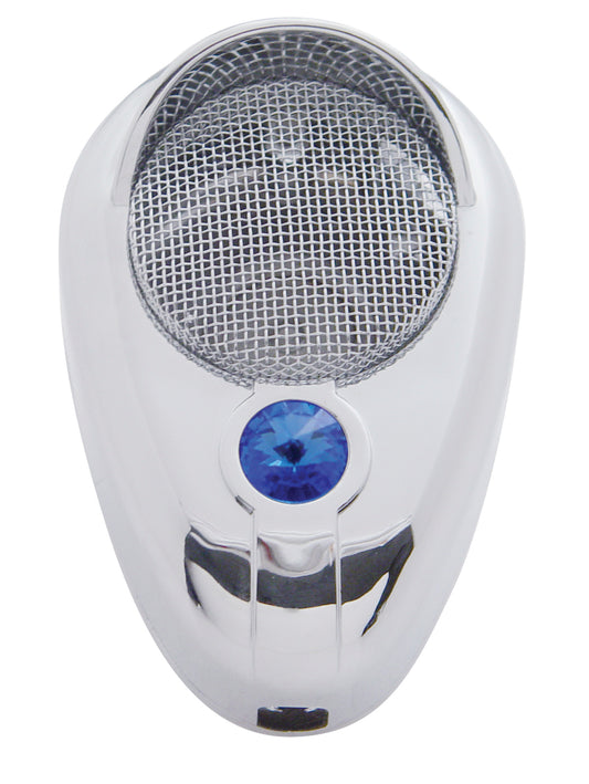 Signature CB Microphone Cover-Blue Crystal Replacement for Road King 56 Cover