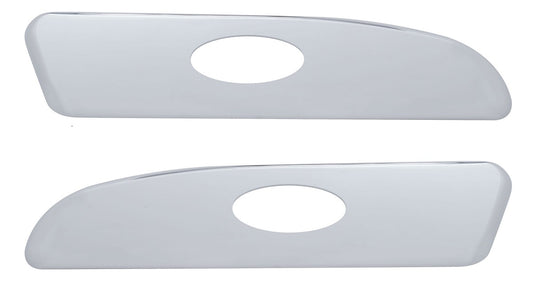 (1) Pair of Chrome Door Emblem Panel Trim For 2006+ Peterbilt RH and LH