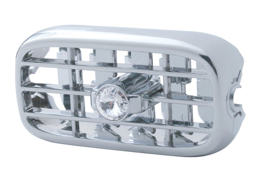 (4) Peterbilt 2006 -18 379 389 Heater A/C Vent Chrome Plastic Dash Clear Diamond