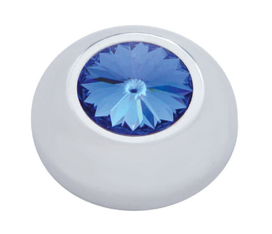 Compartment Knob Cover For 2006 - 18 Peterbilt - Blue Crystal (Card of 2)