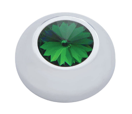 Compartment Knob Cover For 2006 - 18 Peterbilt - Green Crystal (Card of 2)