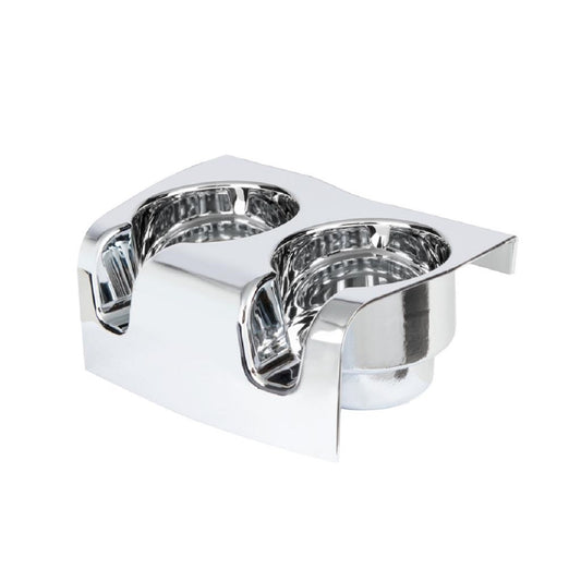 Chrome Plastic Cup Holder  2006+ Fits Kenworth W900/T800 Also fits T660 08-16